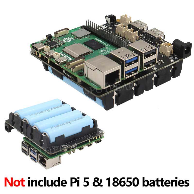 X1202 Raspberry Pi 5 UPS Power - đánh giá và giá Raspberry Pi Uninterrupted Power Supply Ups 18650